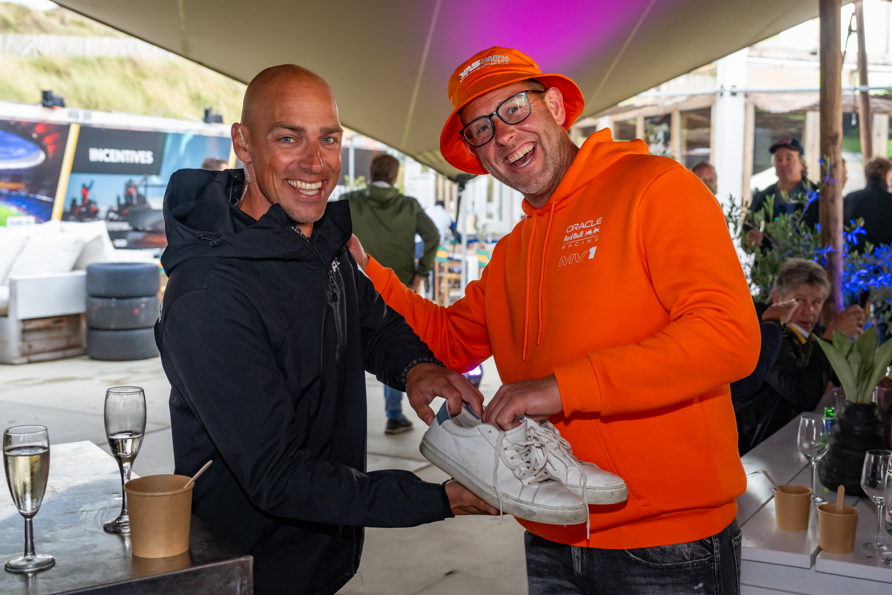 Jeroen Blom en Martijn Stroet Formule 1 Zandvoort beachclub arrangement