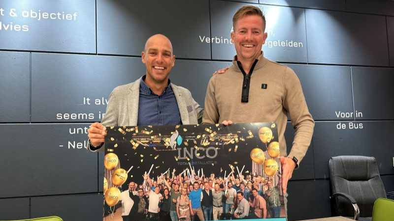 INCO installatietechniek 12,5 jaar jubileum bedrijfsfeest Martin Bloothoofd en Martijn Stroet